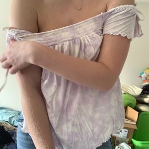 American eagle off the shoulder top